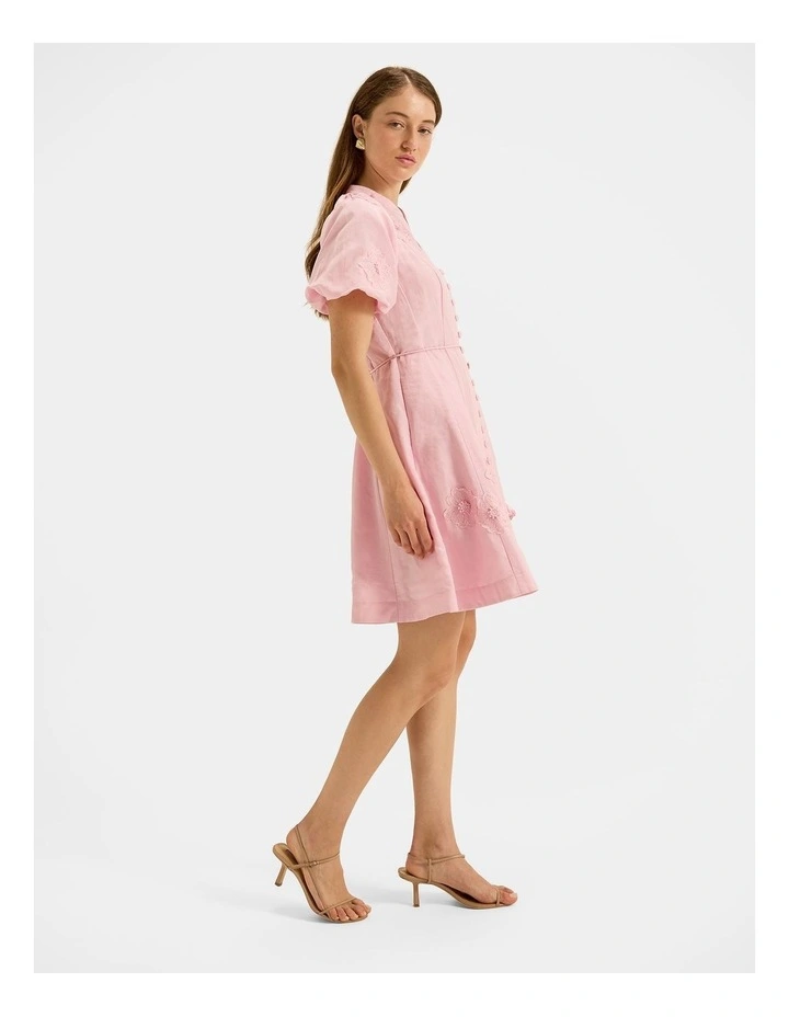 Lulu Petal Dress in Candy Floss Pink image 6