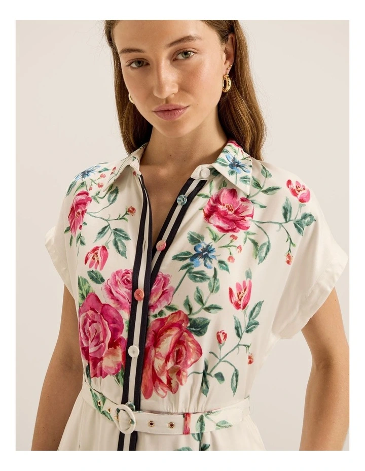 Artisan Shirtdress in Ivory image 4