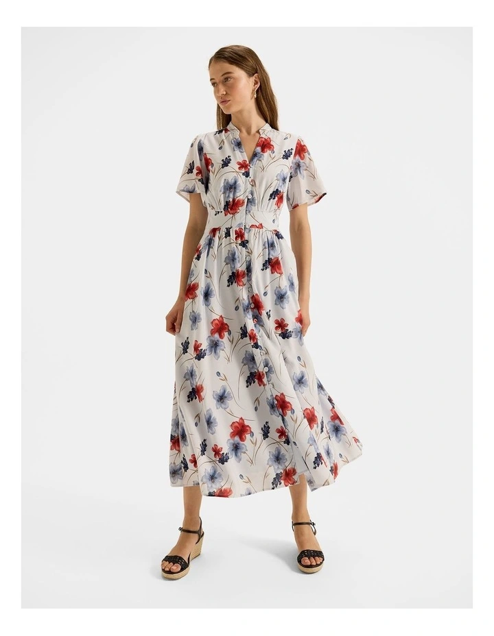 Rosa Shirtdress in Soft Blue image 1
