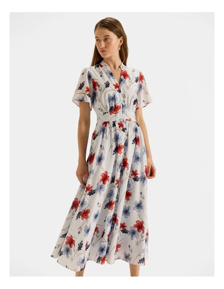 Rosa Shirtdress in Soft Blue image 5