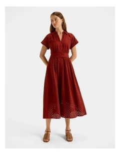 Romy Shirtdress in Rust