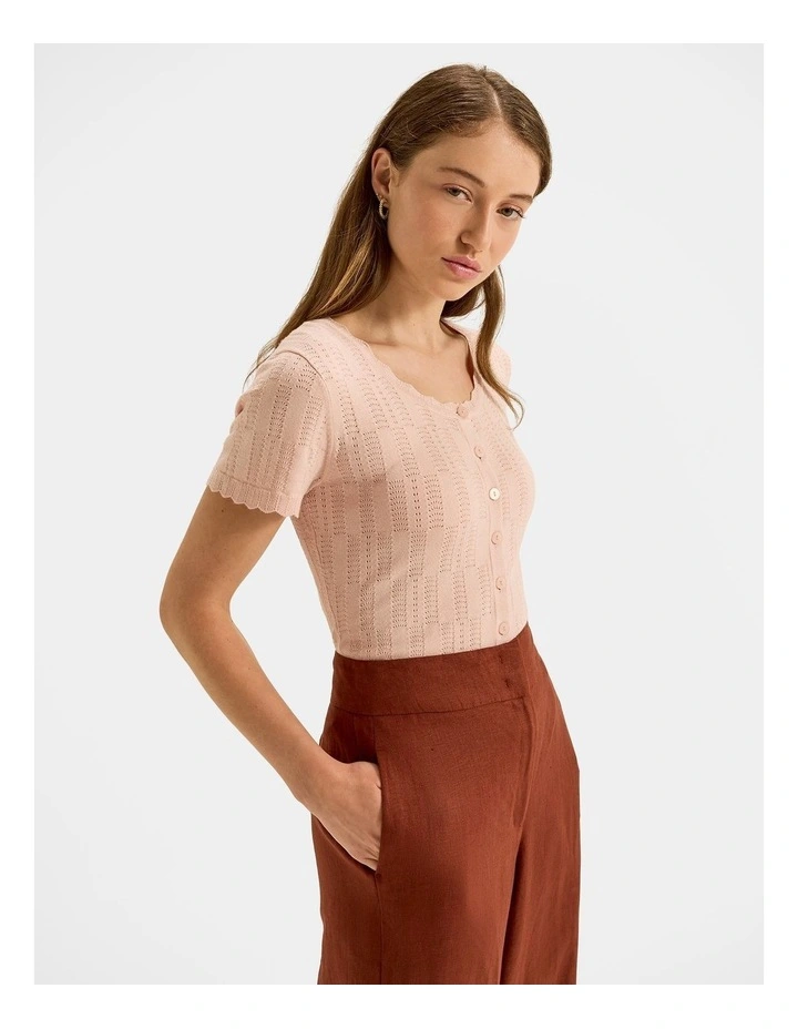 Ella Cardigan in Soft Pink image 1