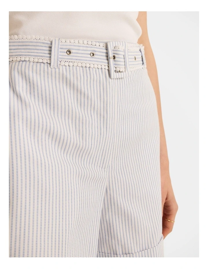 Eve Stripe Short in Ivory image 3