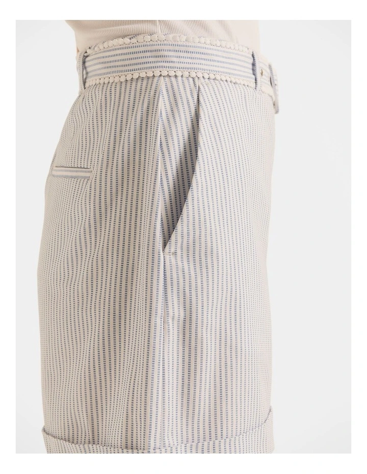 Eve Stripe Short in Ivory image 4