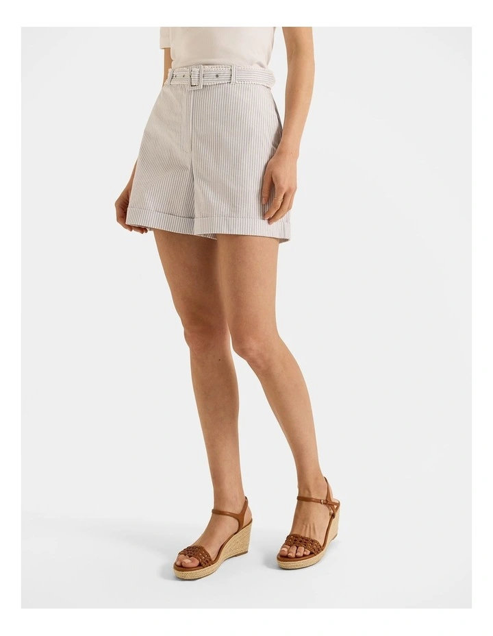 Eve Stripe Short in Ivory image 6
