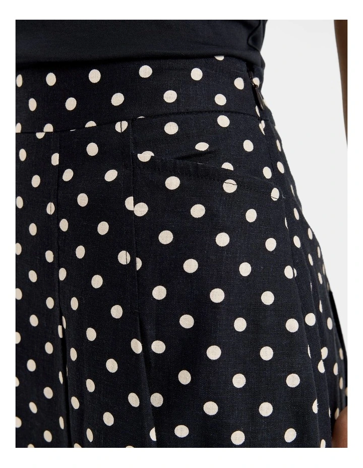 Tia Spot Skirt in Ink image 3