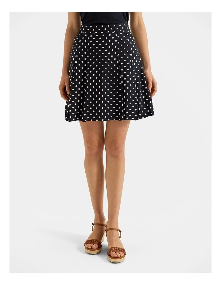 Tia Spot Skirt in Ink image 4