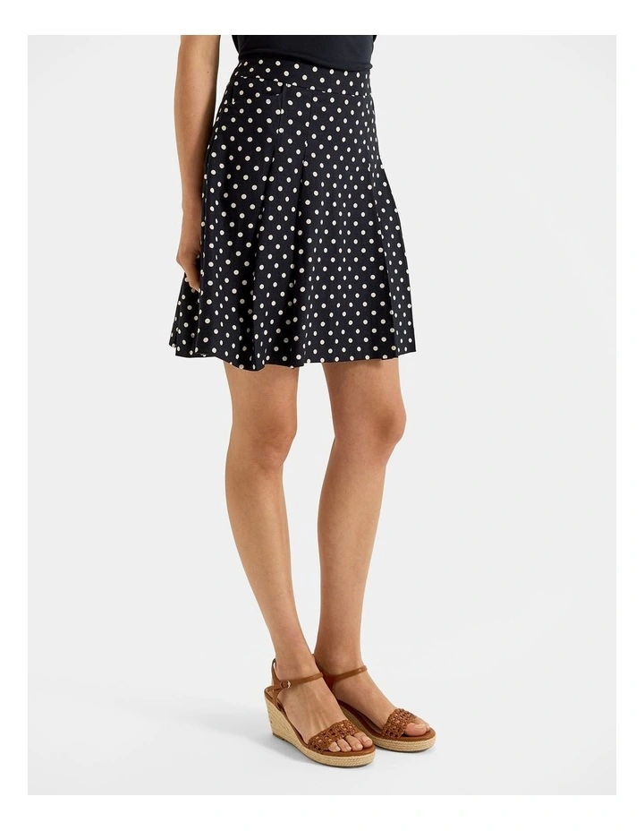 Tia Spot Skirt in Ink image 5