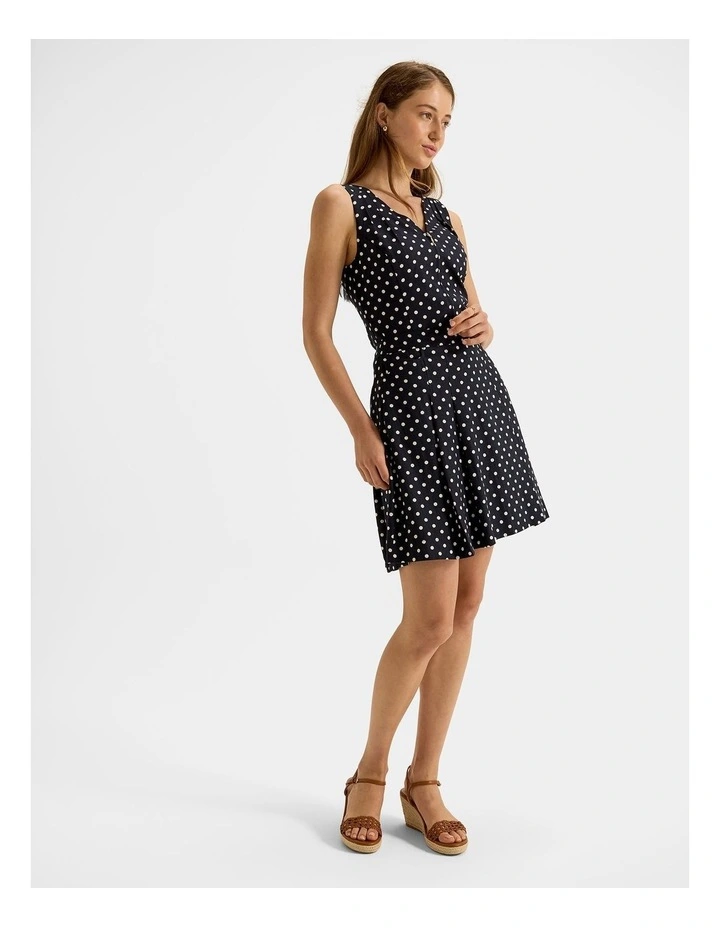 Tia Spot Skirt in Ink image 6