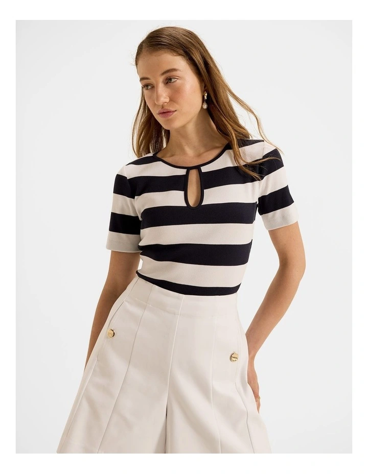 Leona Top in Ink Stripe image 1