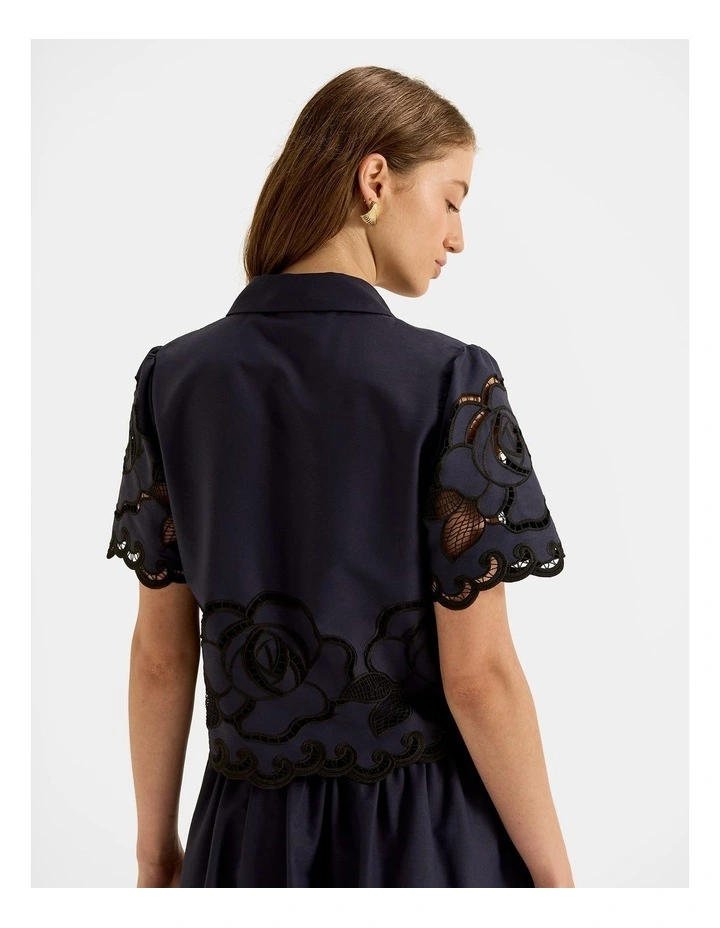 Orchid Lace Top in Ink image 2