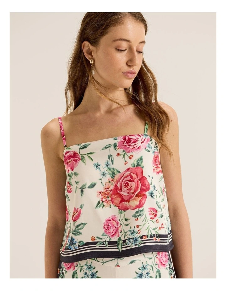 Artisan Scarf Top in Ivory image 3
