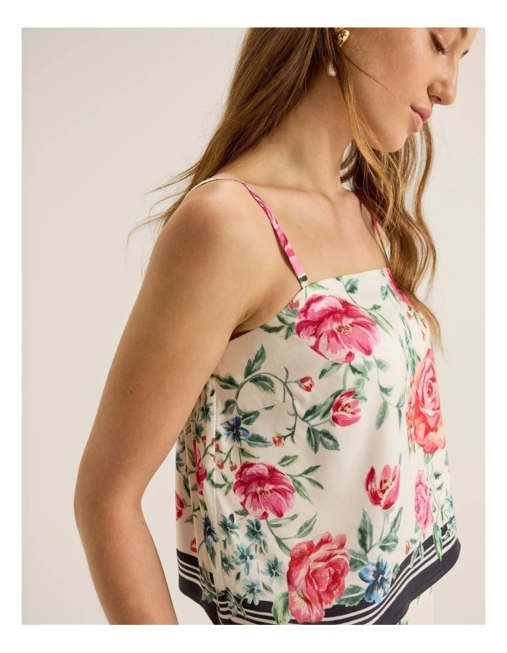 Artisan Scarf Top in Ivory image 5