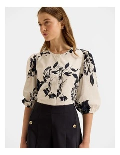 Horizon Blouse in Ivory