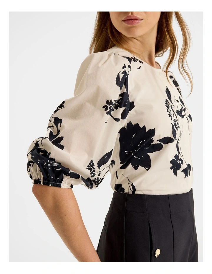 Horizon Blouse in Ivory image 5