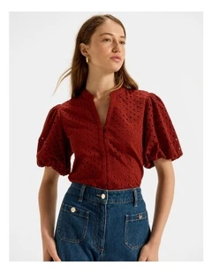 Romy Blouse in Rust