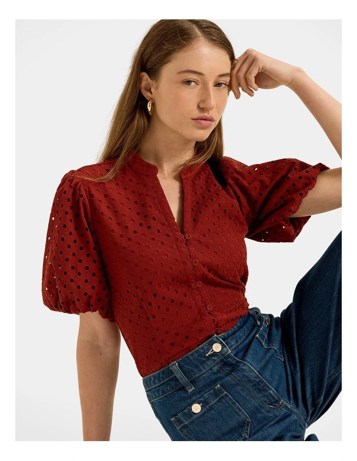 Romy Blouse in Rust image 5