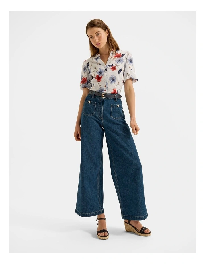 Rosa Blouse in Soft Blue image 6