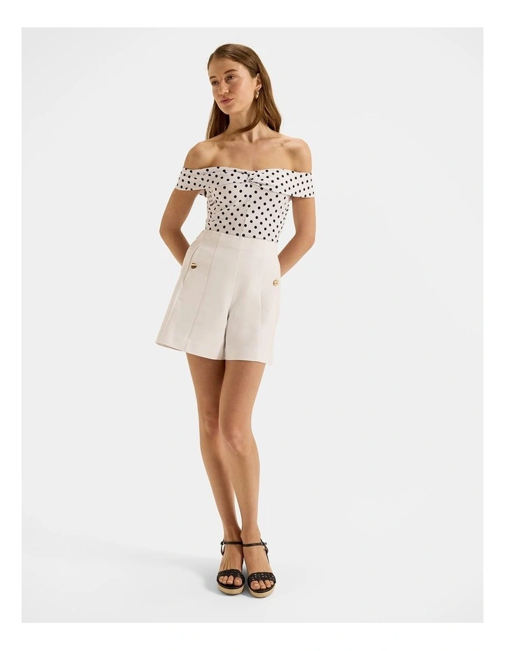 Joanne Shorts in Ivory image 1