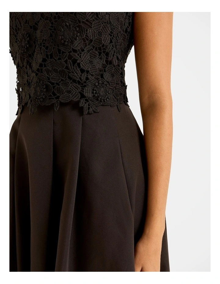 Bloom Midi Dress in Black image 5