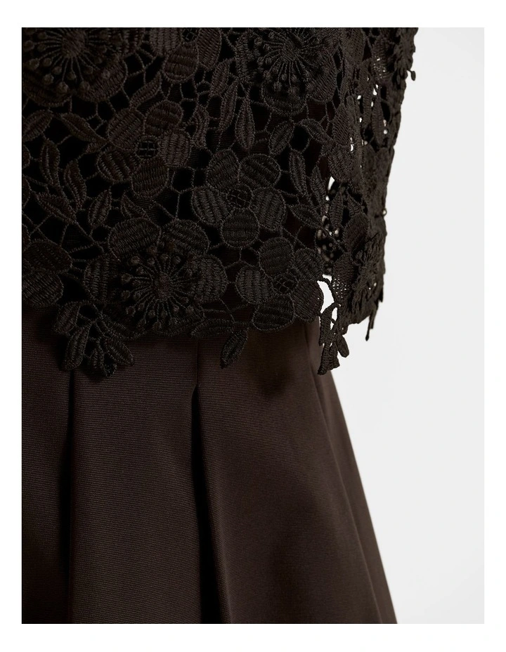 Bloom Midi Dress in Black image 6