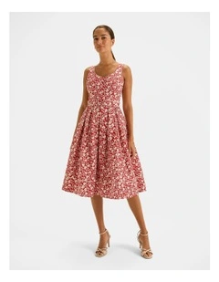 St Lucia Sun Dress in Hibiscus