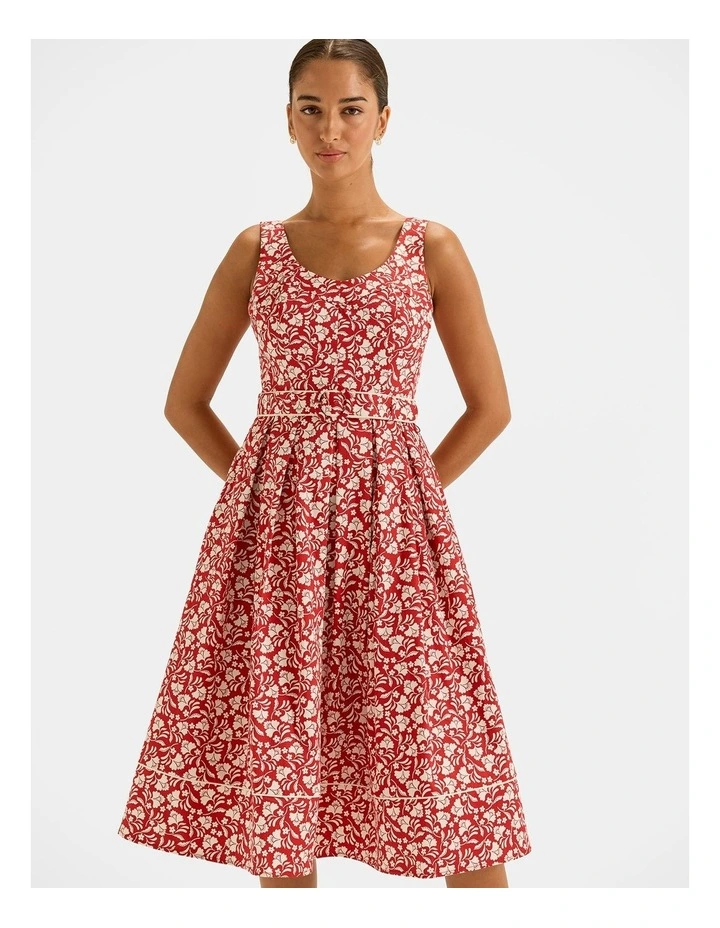 St Lucia Sun Dress in Hibiscus image 3