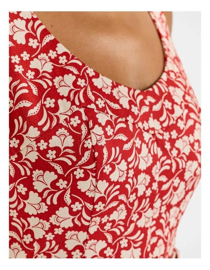 St Lucia Sun Dress in Hibiscus image 4