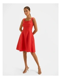 Marguerite Mini Dress in Hibiscus