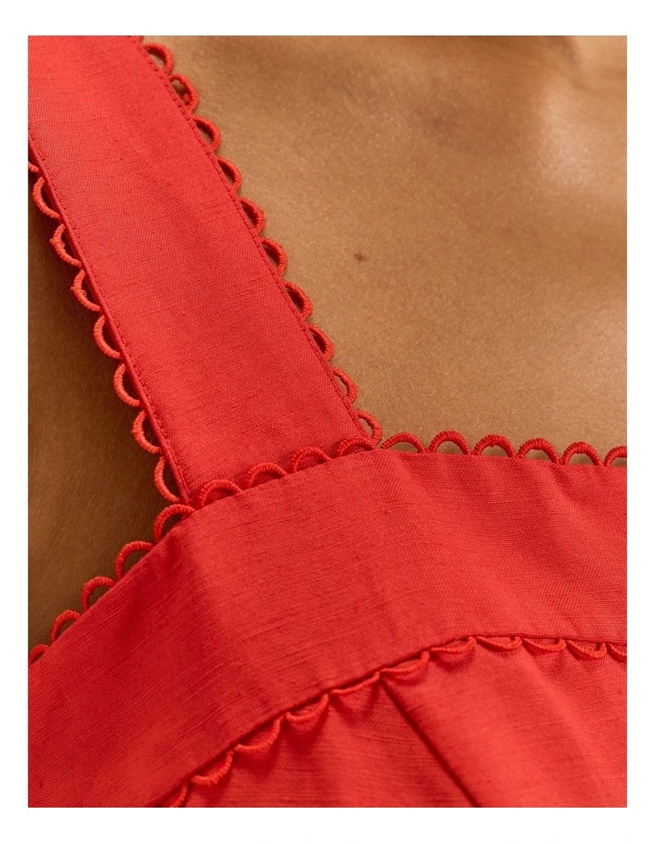 Marguerite Mini Dress in Hibiscus image 5