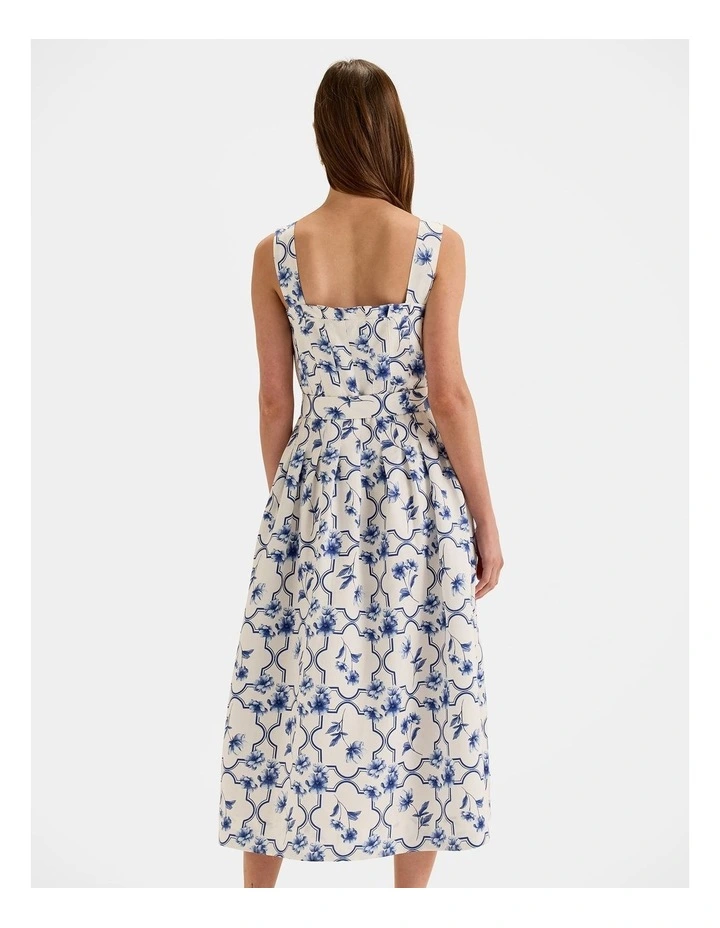 Mosaic Midi Sun Dress in Ivory image 2