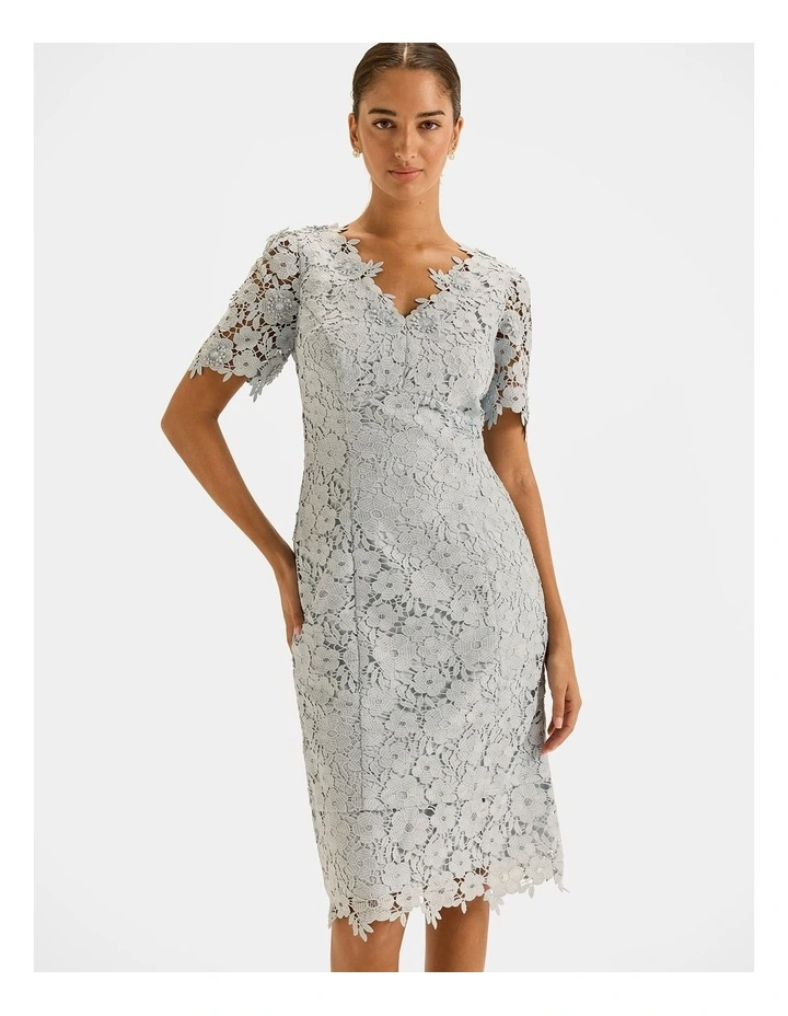 Admire Lace Dress in Honeydew image 3