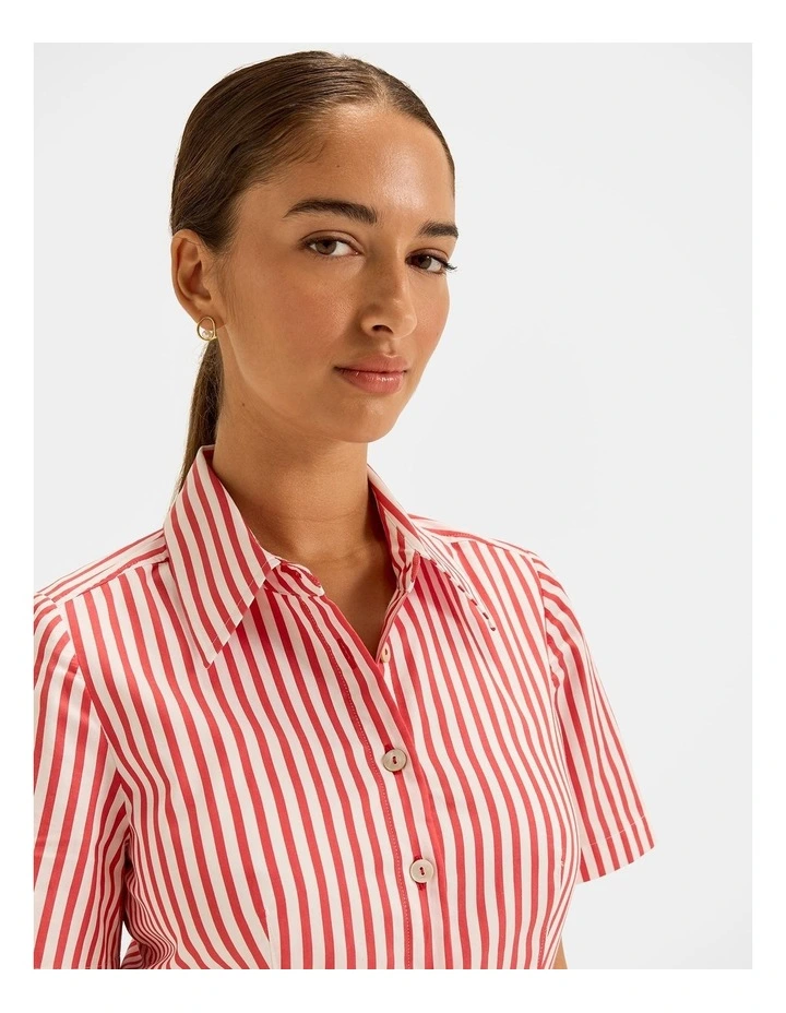 San Rio Shirt Dress in Sunrise/Ivory image 4