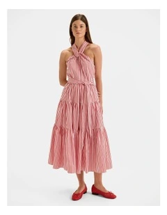 San Rio Halter Dress in Sunrise/Ivory