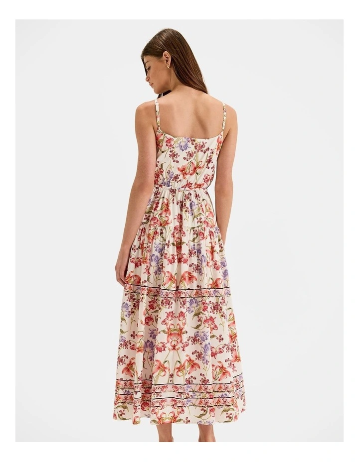 Tropics Midi Scarf Dress in Ivory image 2