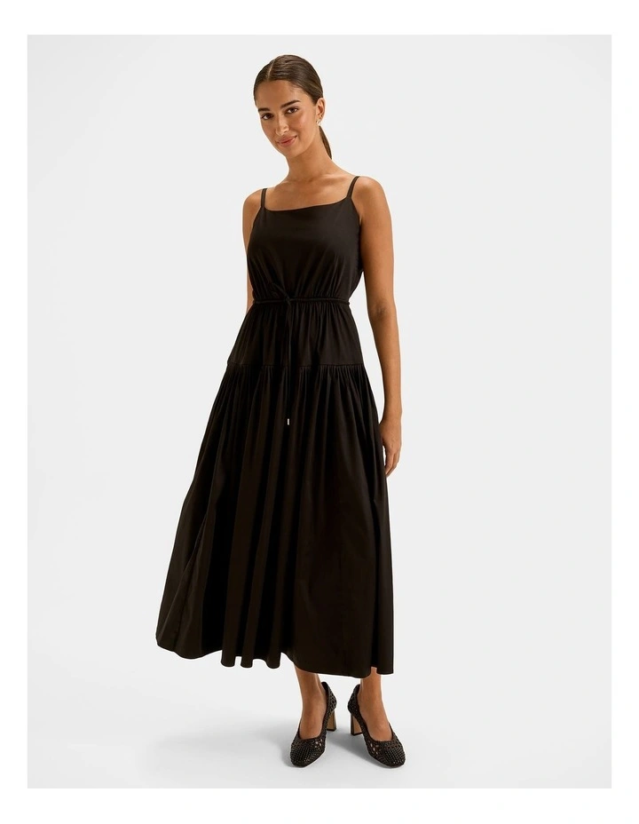 Rene Midi Dress in Black image 1
