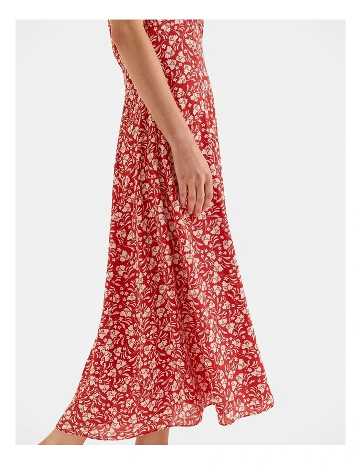 St Lucia Midi Dress in Hibiscus image 6