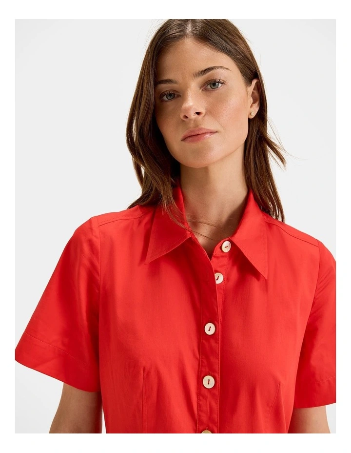 Gale Shirt Dress in Sunrise image 4