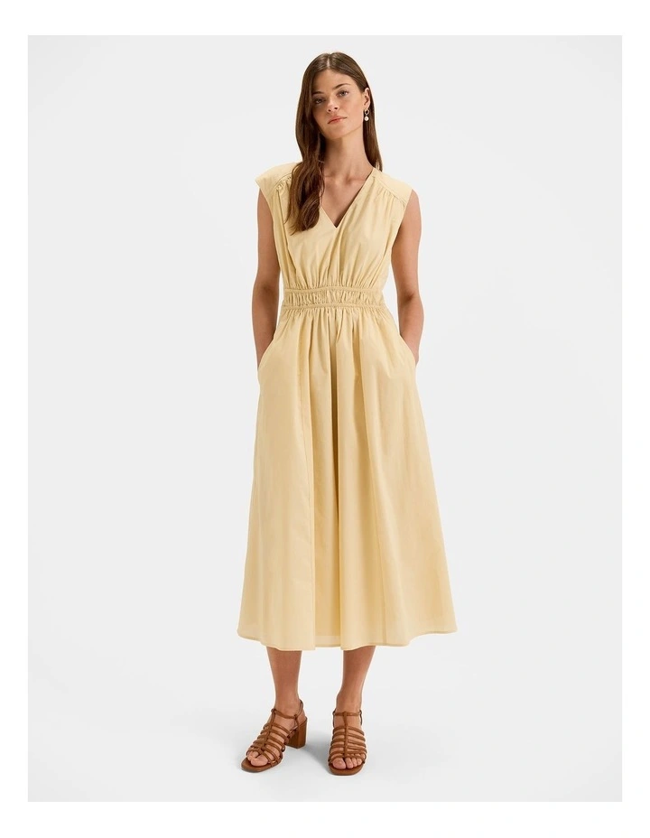 Bora Midi Dress in Buttercup Yellow image 1