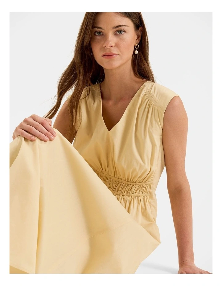 Bora Midi Dress in Buttercup Yellow image 5