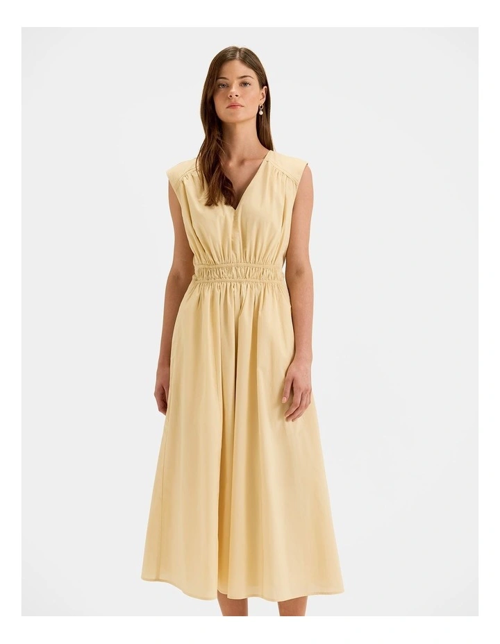 Bora Midi Dress in Buttercup Yellow image 6