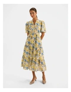 Elba Midi Dress in Ivory