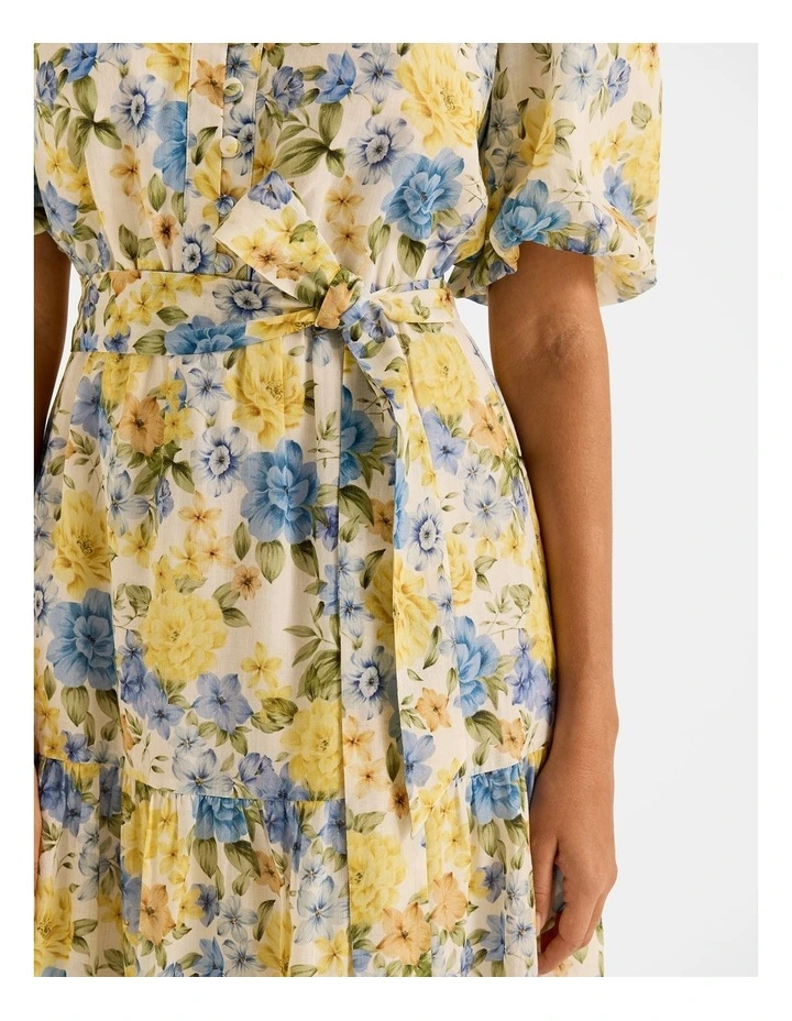 Elba Midi Dress in Ivory image 4