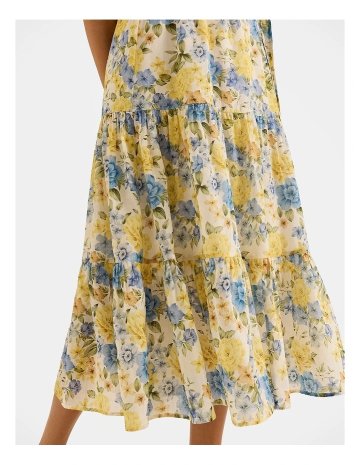 Elba Midi Dress in Ivory image 5