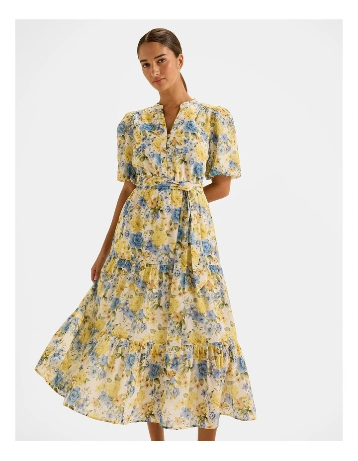 Elba Midi Dress in Ivory image 6