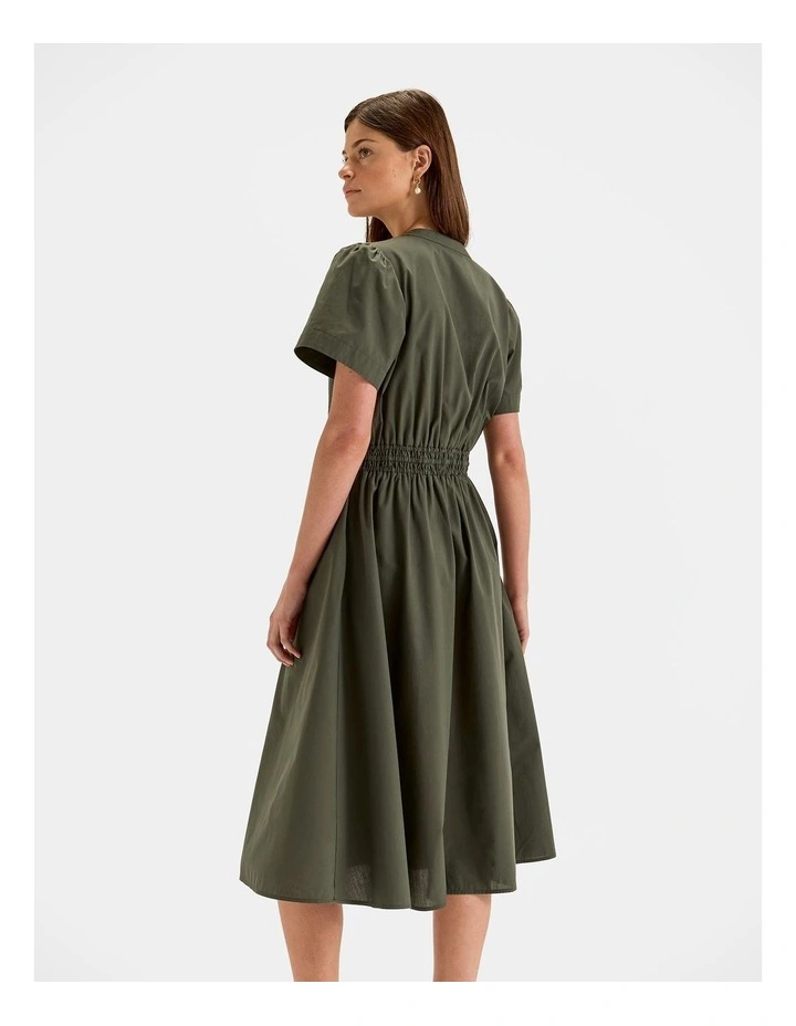 Chiara Midi Dress in Kelp Green image 2