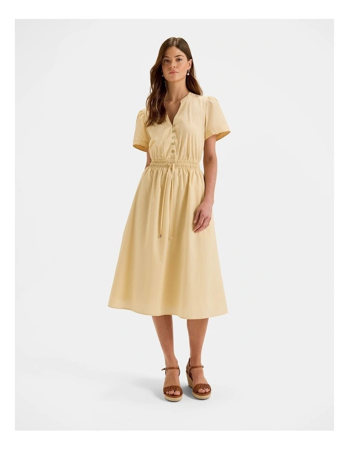 Chiara Midi Dress in Buttercup Yellow image 1