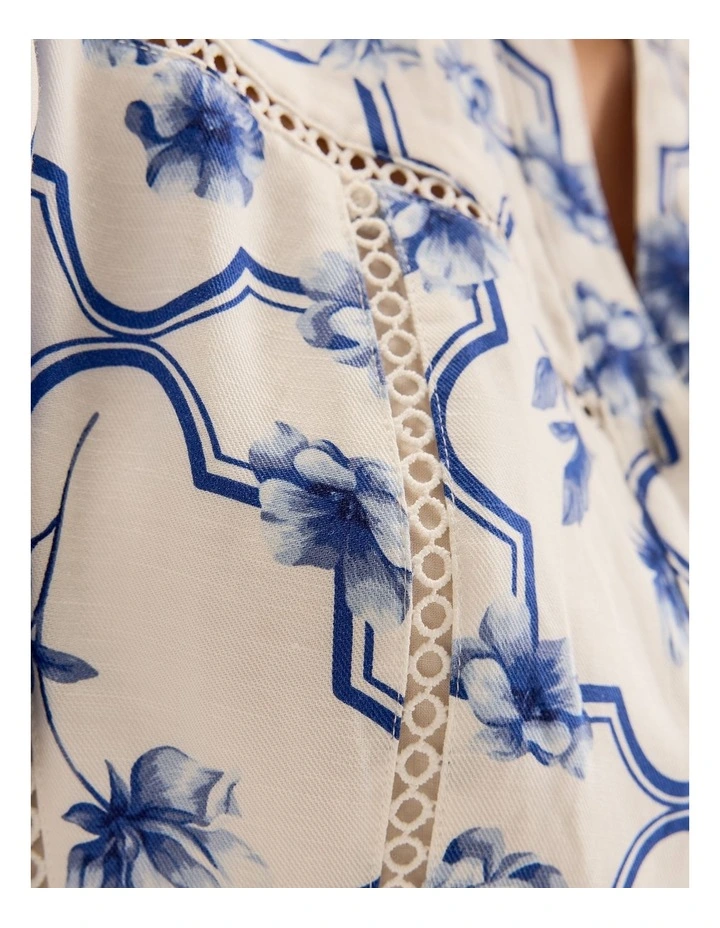 Mosaic Mini Dress in Ivory image 5