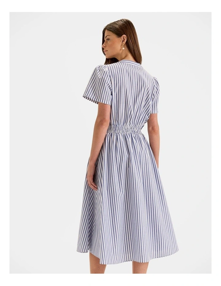 Capri Stripe Midi Dress in Marine image 2
