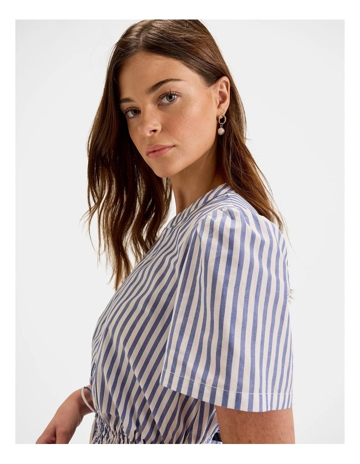 Capri Stripe Midi Dress in Marine image 4